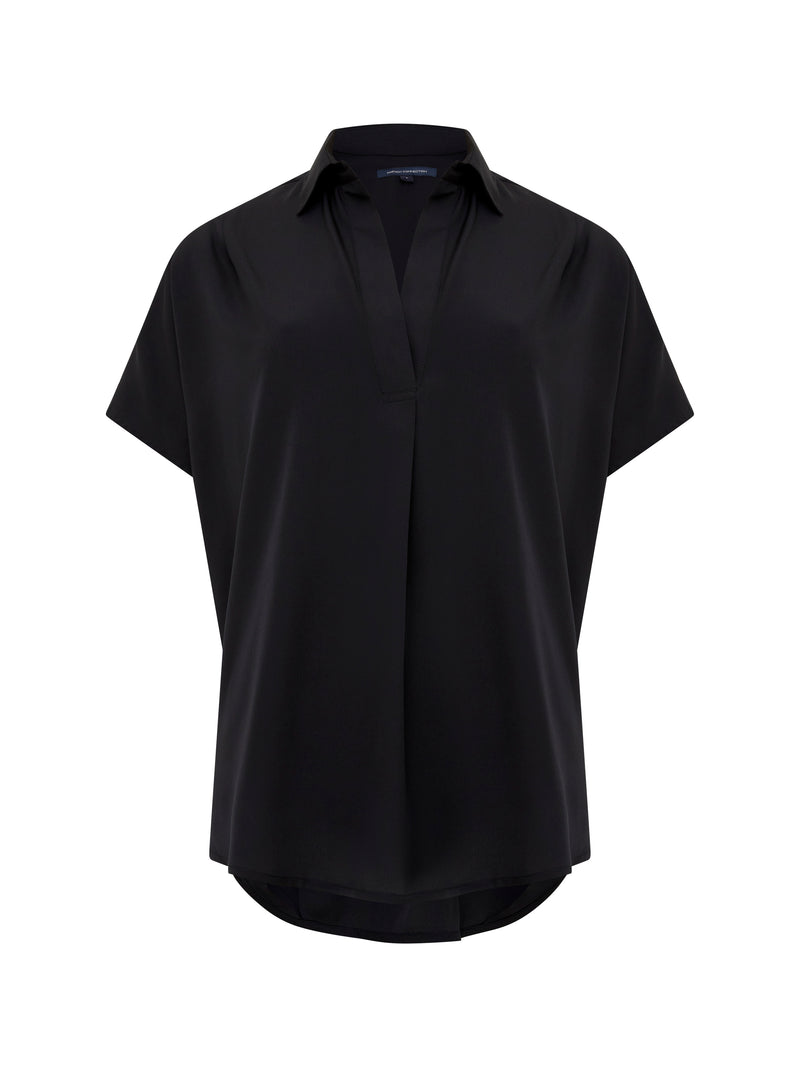 Crepe Light Recycled Popover Shirt