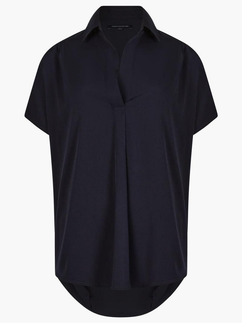 Crepe Light Recycled Popover Shirt