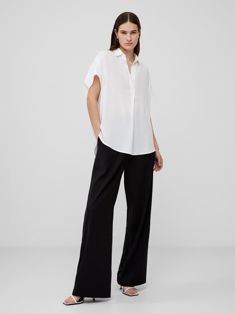 Crepe Light Recycled Popover Shirt