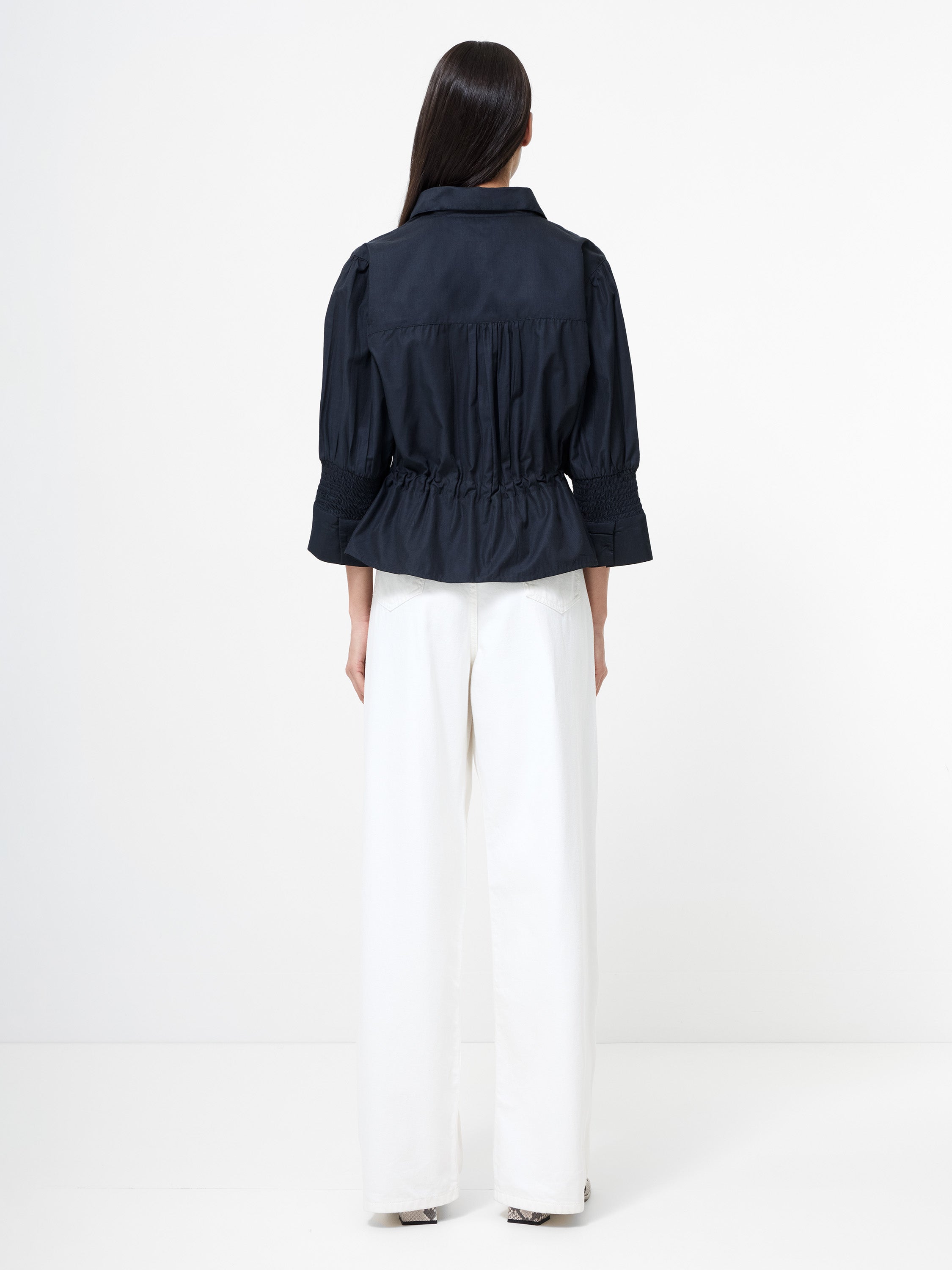 Era Poplin Collared Top