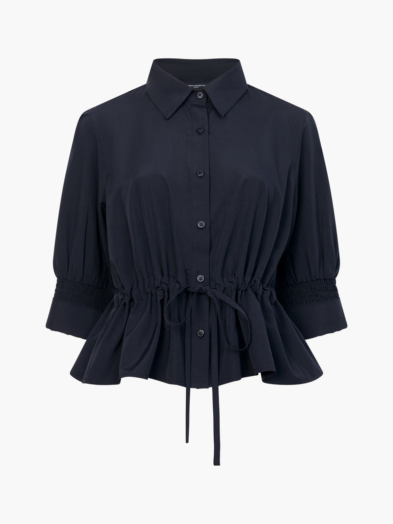 Era Poplin Collared Top