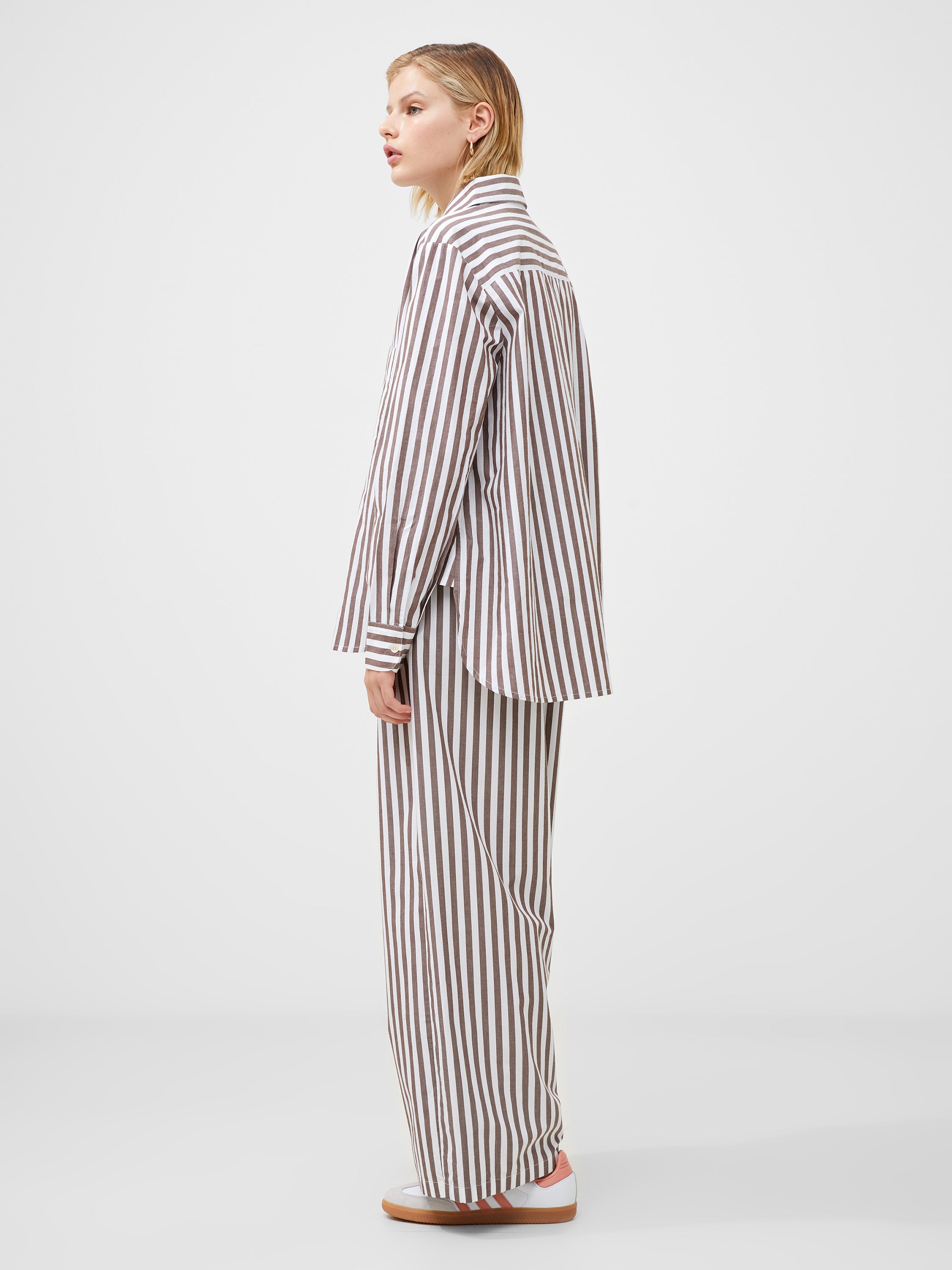 Stripe Poplin Popover Shirt