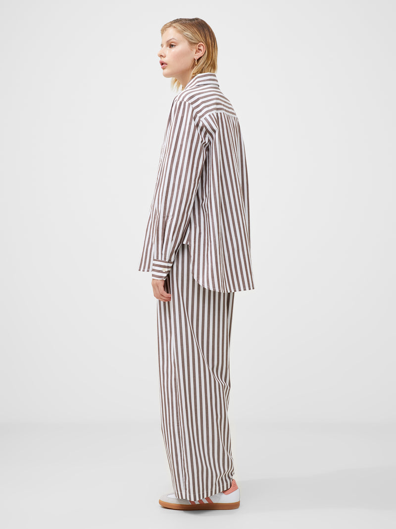 Stripe Poplin Popover Shirt