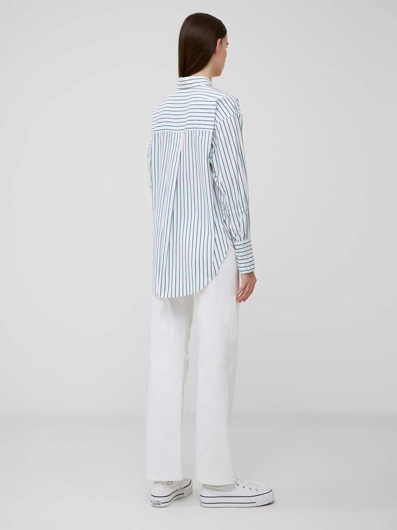 Rhodes Poplin Sleeve Detail Shirt