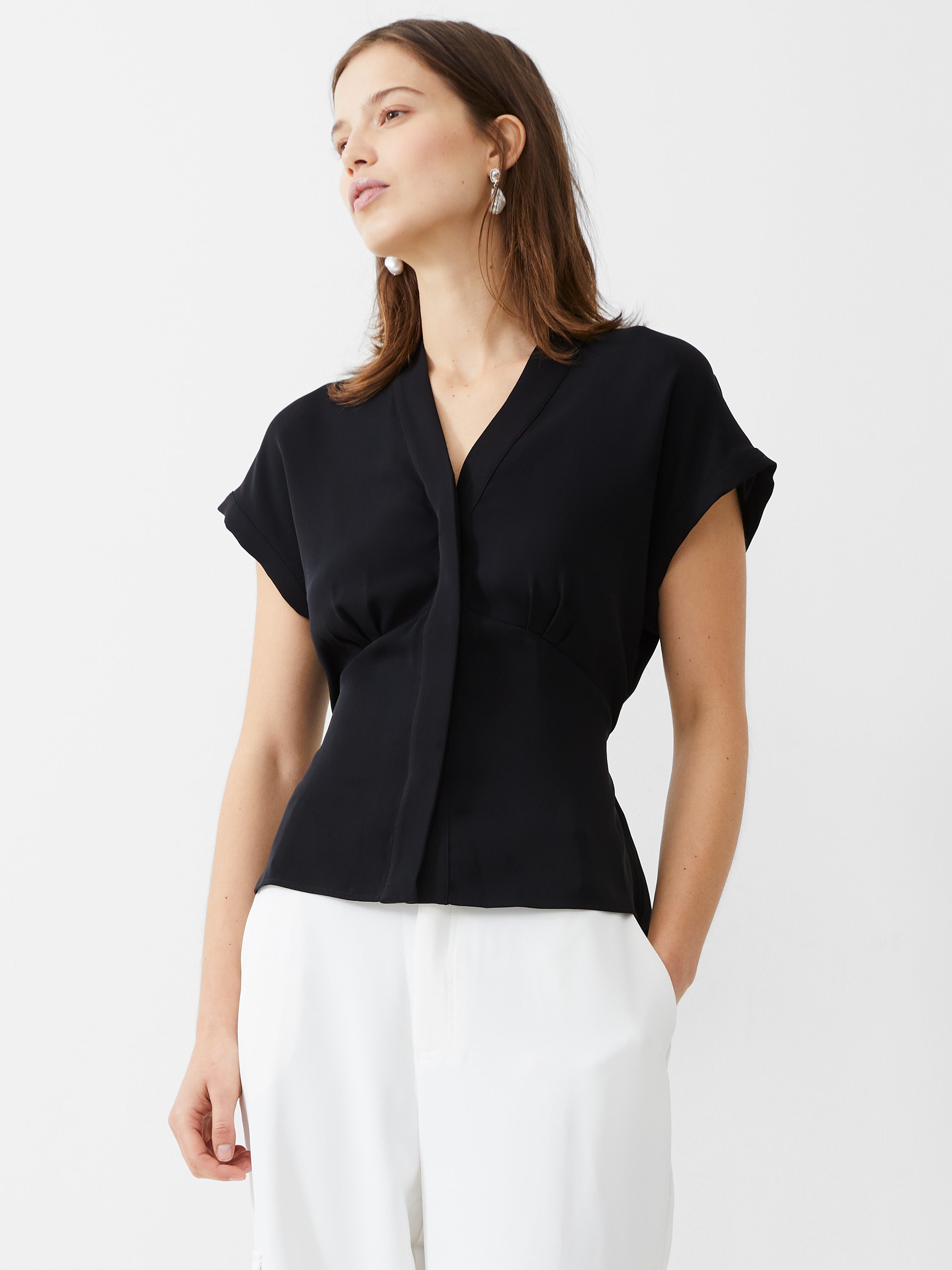 Carmen Recycled Crepe Blouse