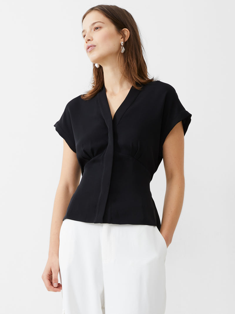 Carmen Recycled Crepe Blouse