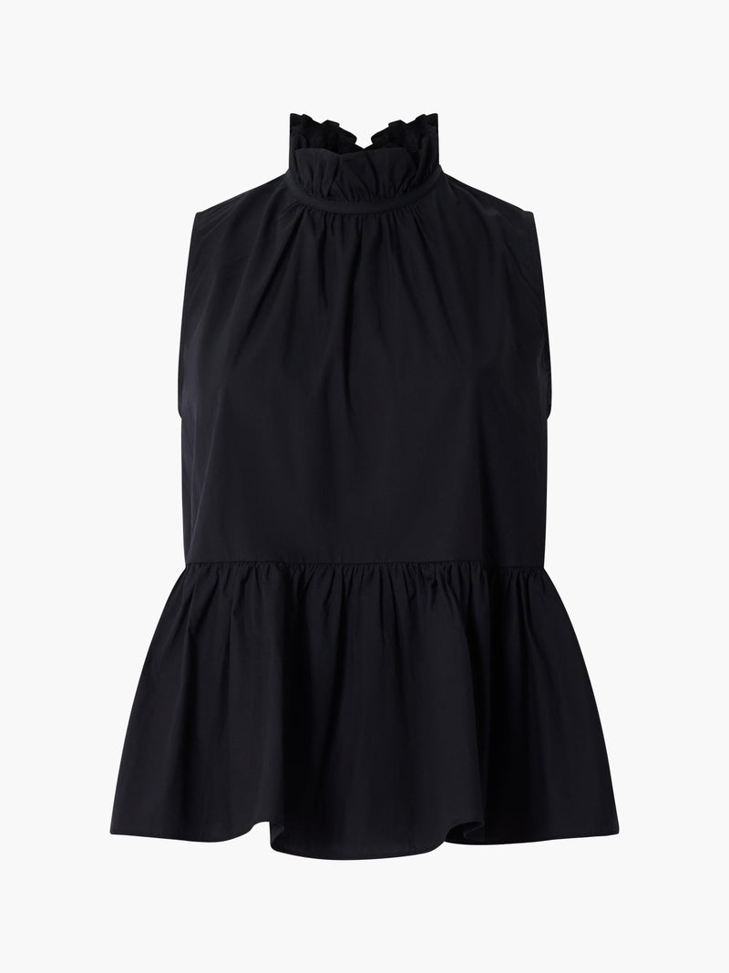 Rhodes Poplin Peplum Top