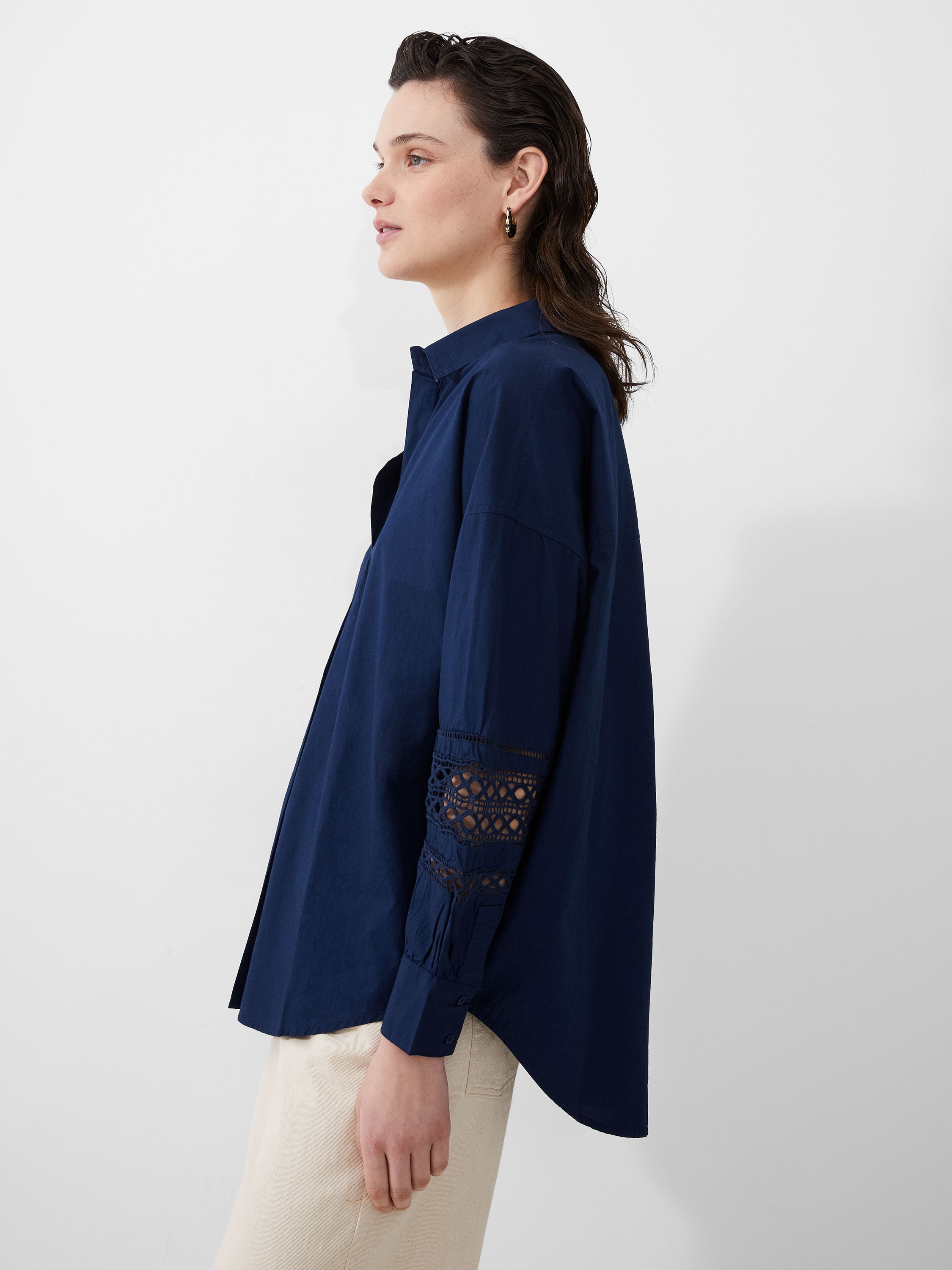 Rhodes Embroidered Long Sleeve Popover Shirt