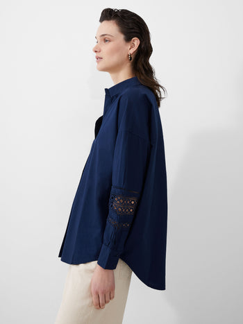 Rhodes Embroidered Long Sleeve Popover Shirt