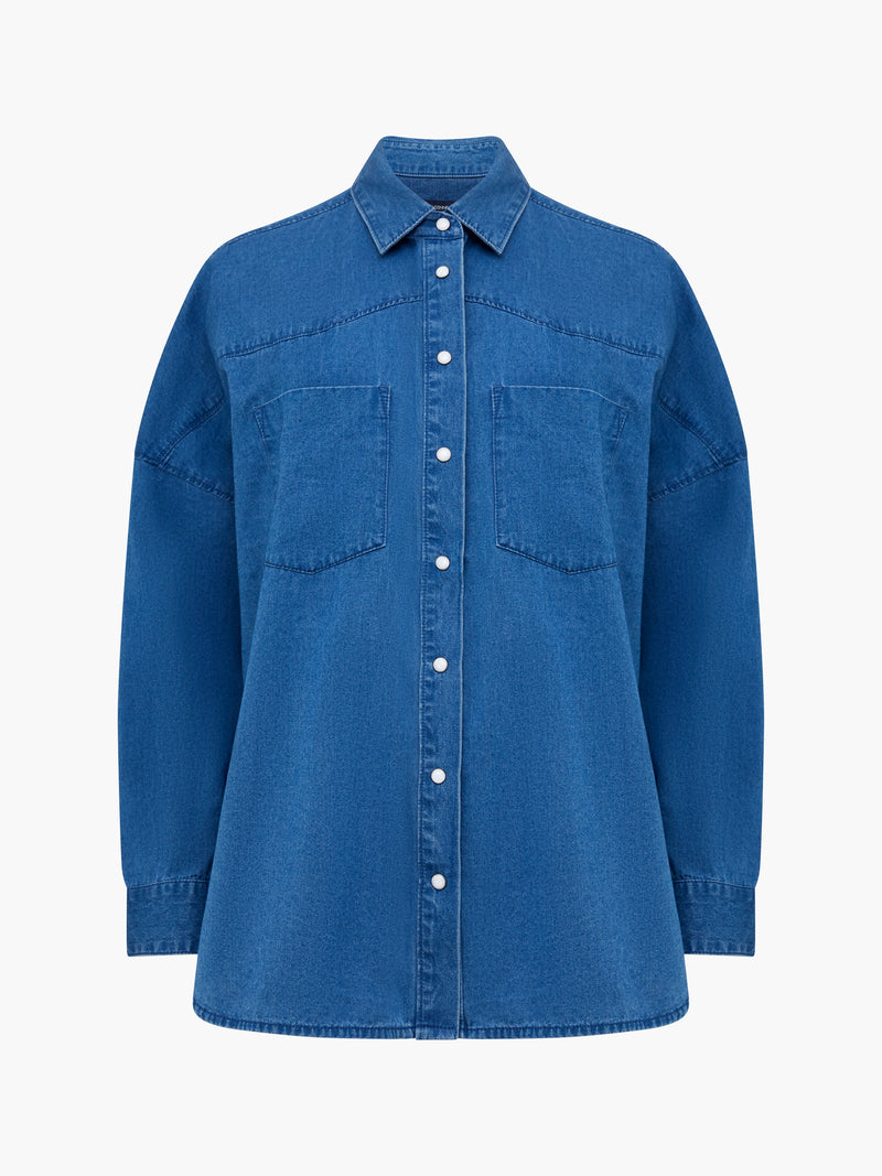 Zaves Chambray Denim Shirt