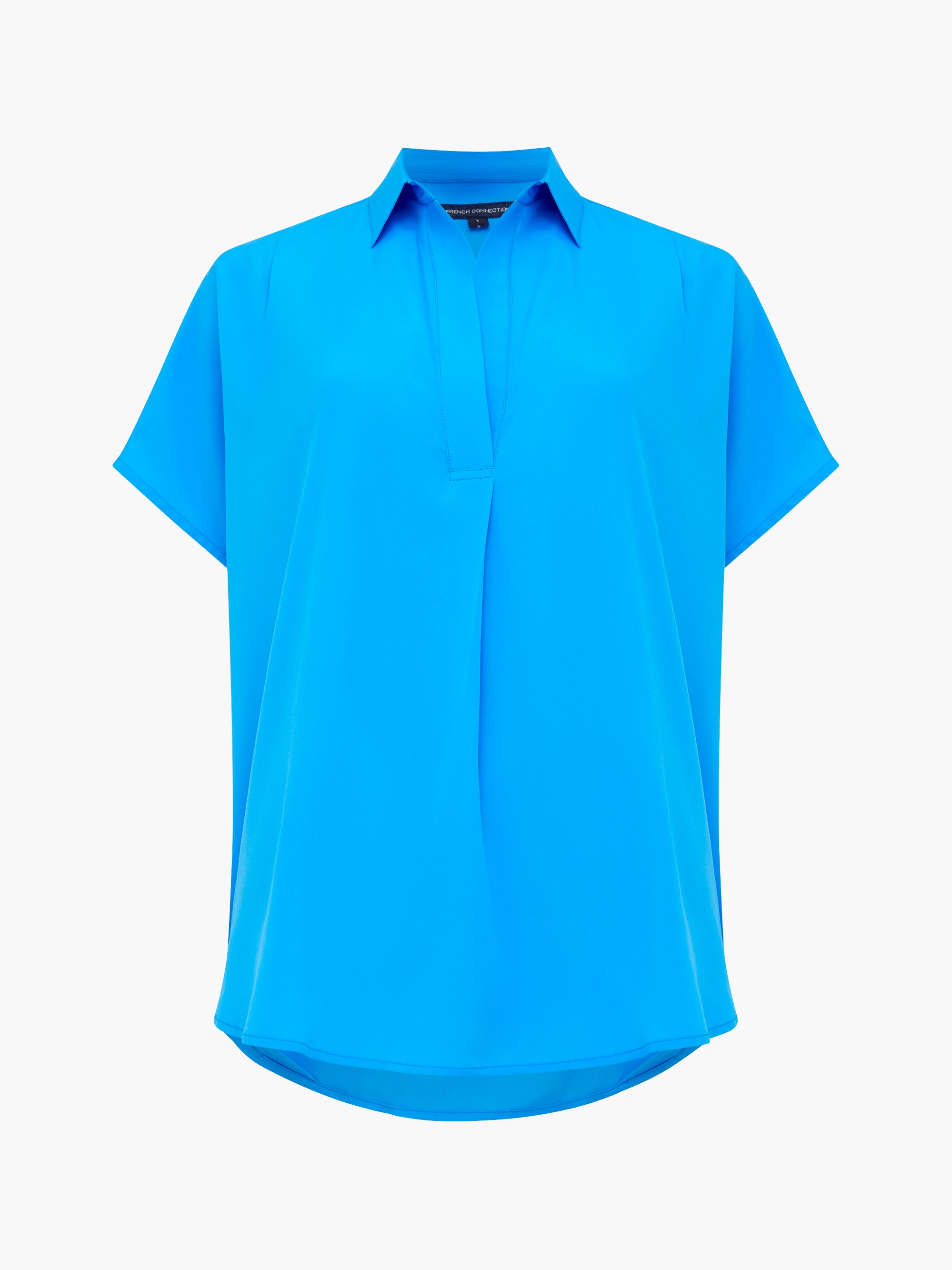 Crepe Light Cap Sleeve Popover Shirt