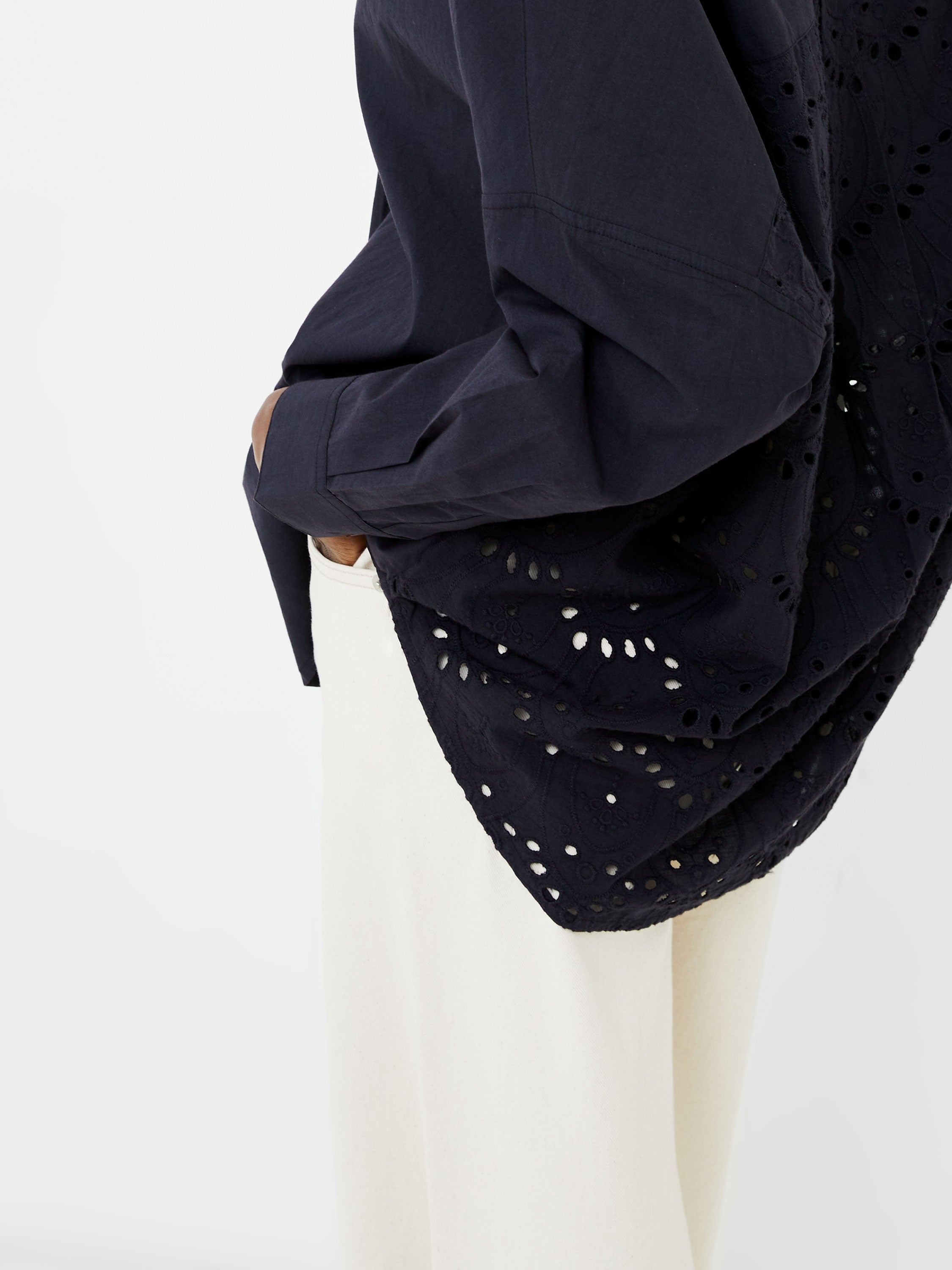 Appelona Broderie Anglaise Popover Shirt