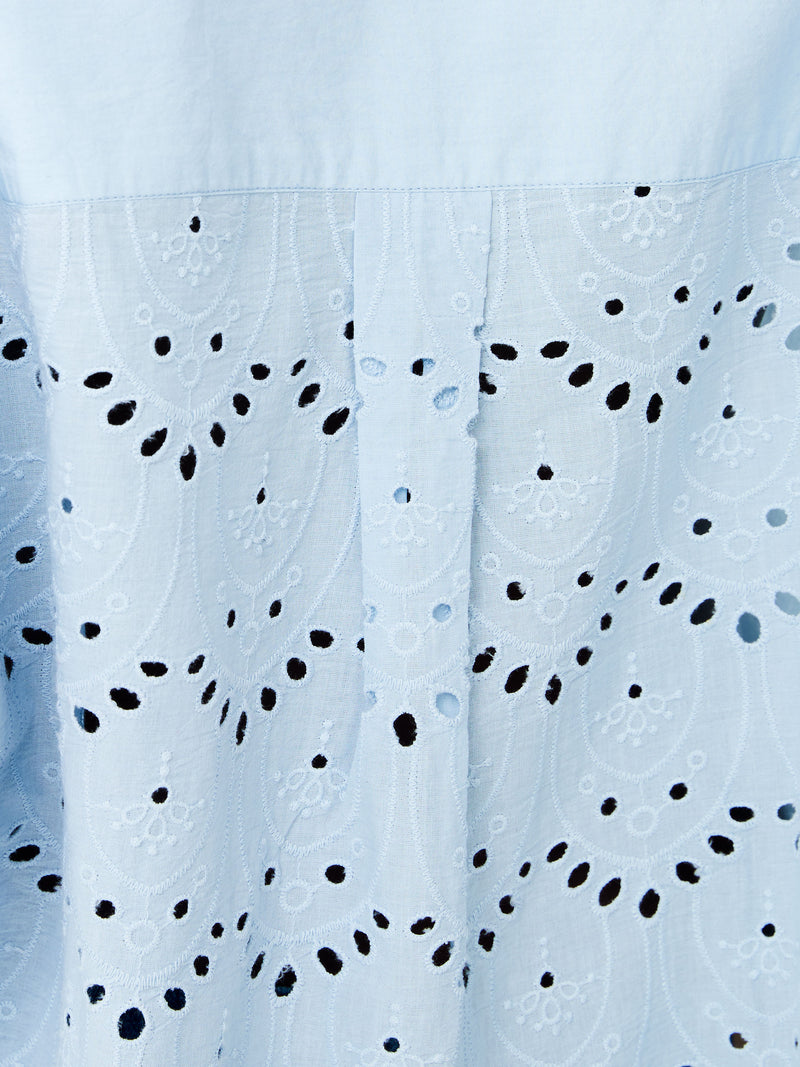 Appelona Broderie Anglaise Popover Shirt