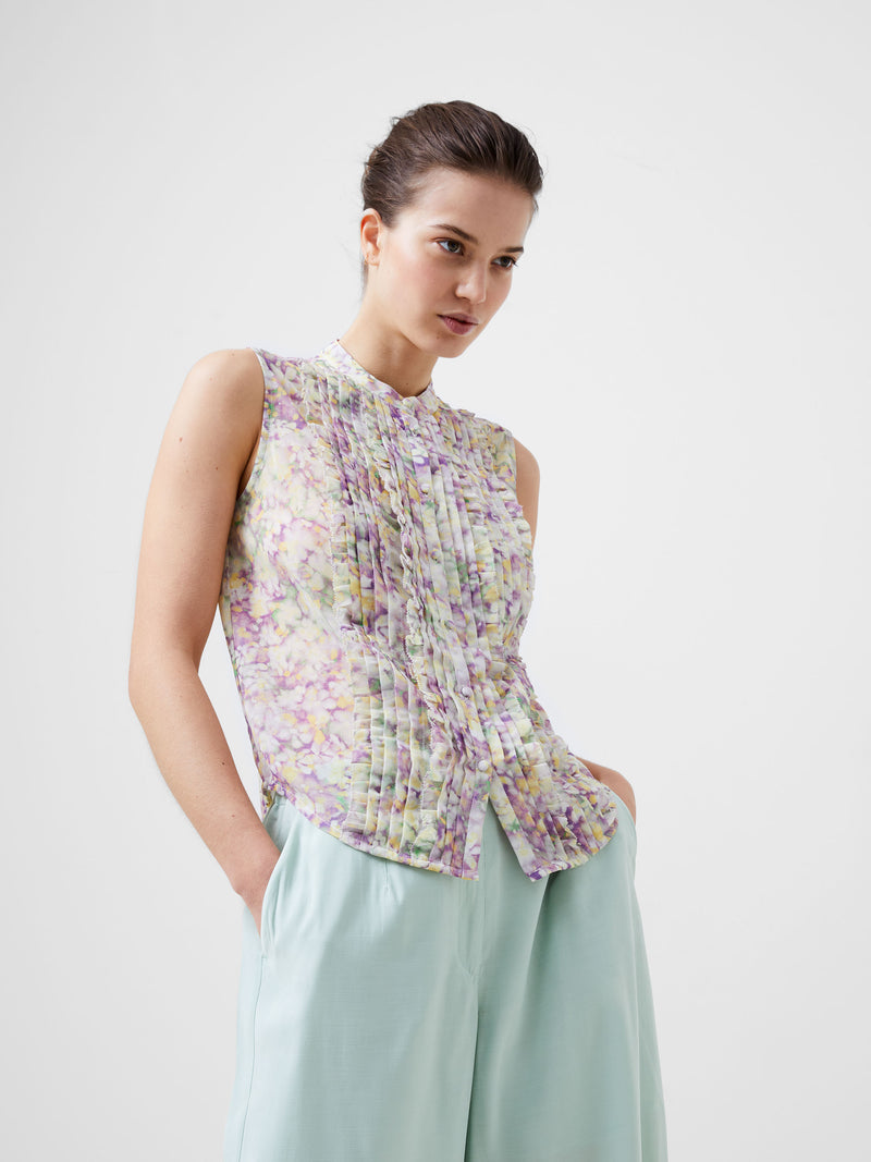 Donna Recycled Georgette Ruffle Top