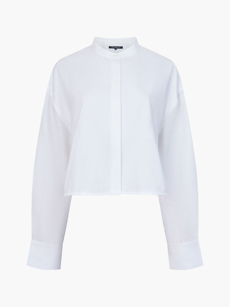 Alexis Cotton Sheer Sleeve Shirt