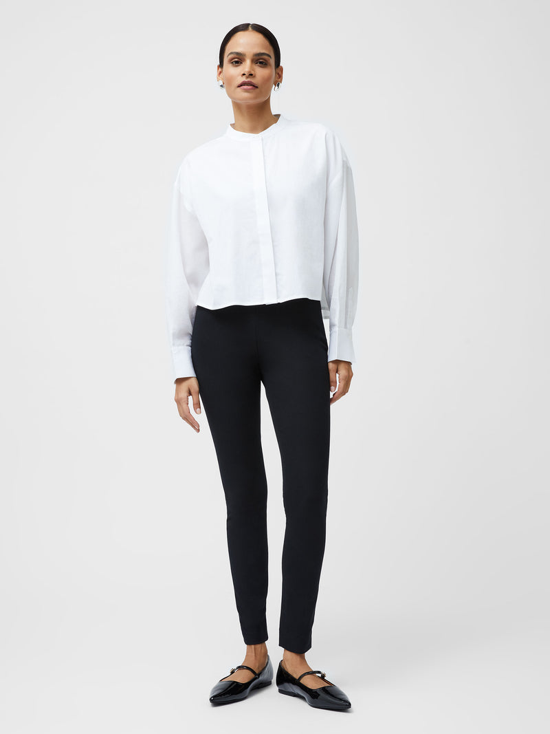 Alexis Cotton Sheer Sleeve Shirt