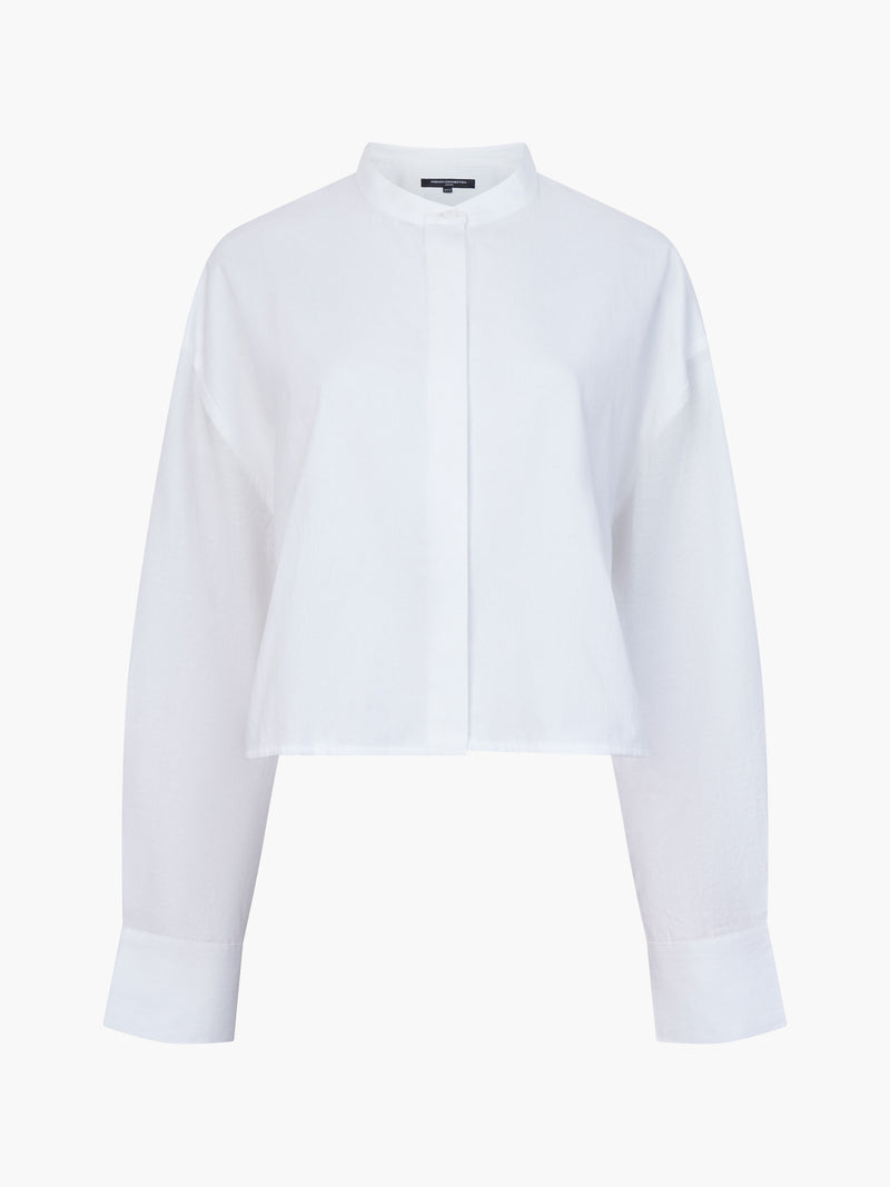 Alexis Cotton Sheer Sleeve Shirt
