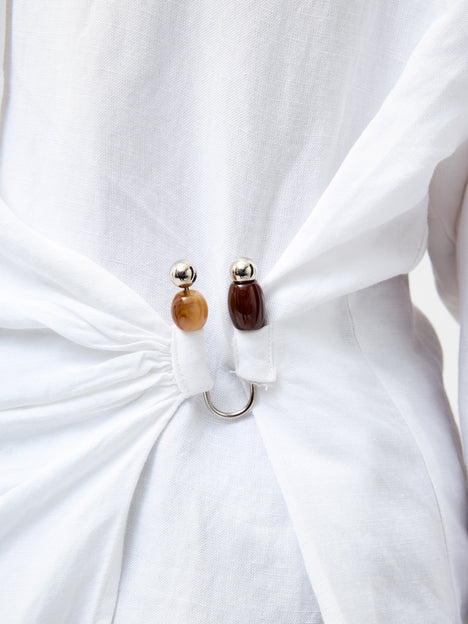 Auri Linen Clasp Shirt