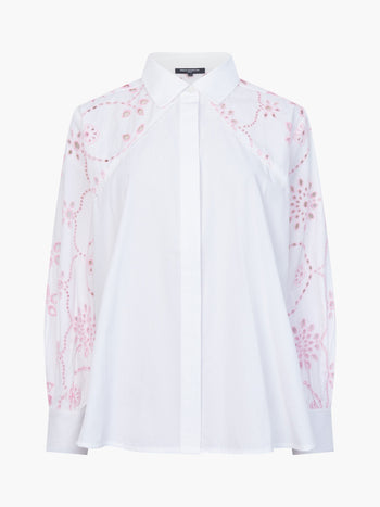 Cambria Cotton Embroidered Long Sleeve Shirt