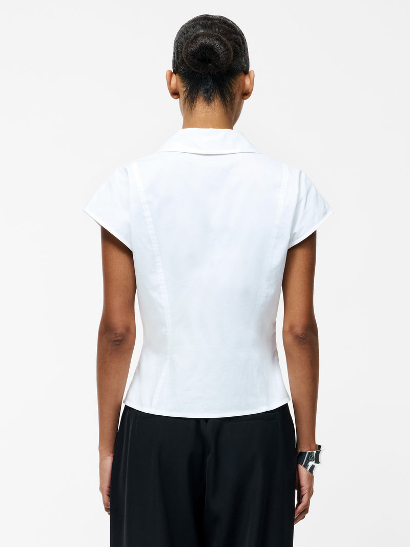 Alexis Cotton Front Zip Top