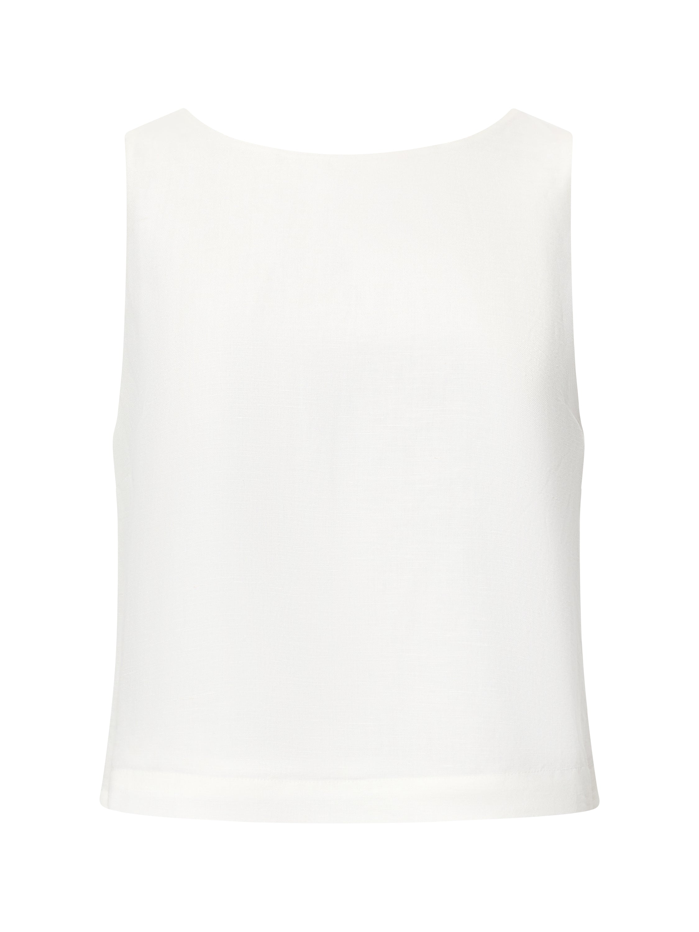 Birdie Linen Tie Back Swing Top