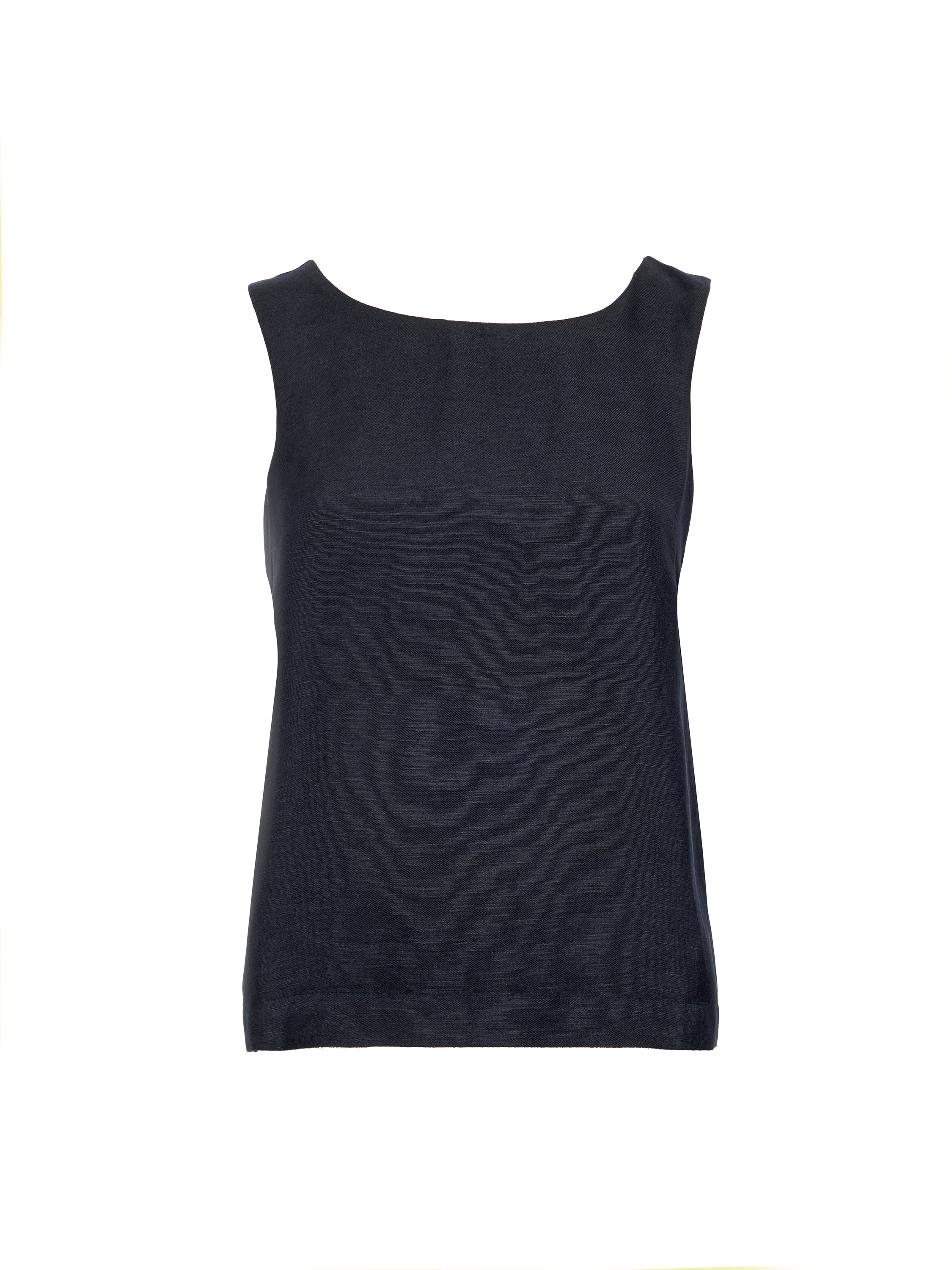 Birdie Linen Tie Back Swing Top