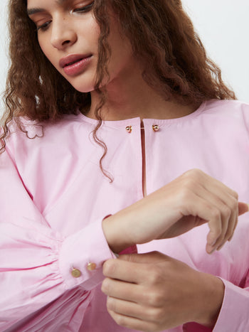 Cambria Cotton Bubble Hem Top