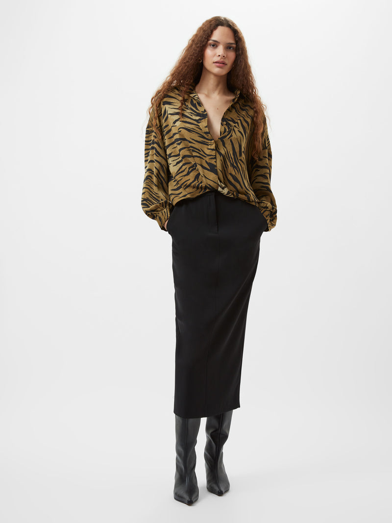 Damasco Adeline Print Tuck Shirt