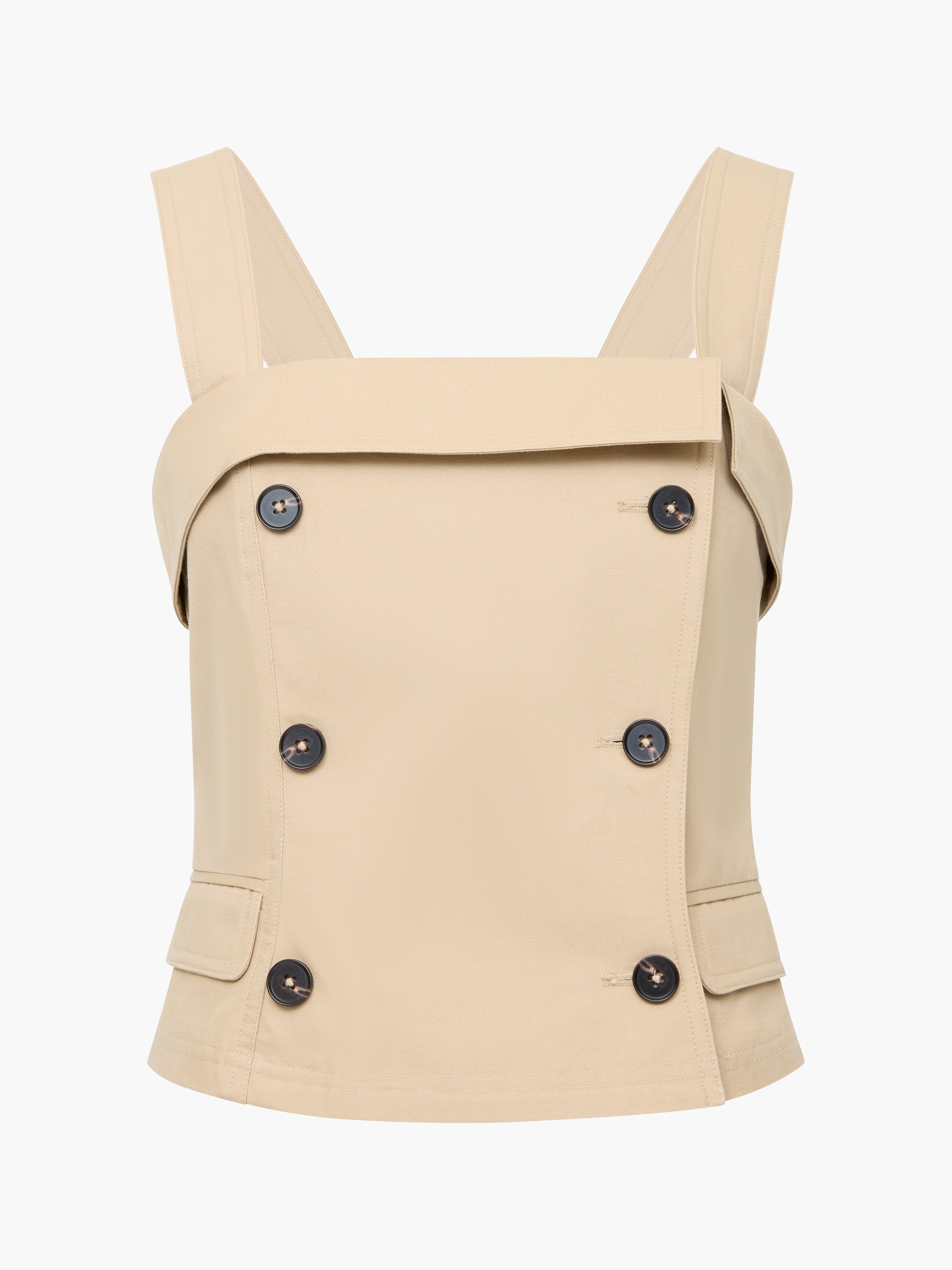 Double Breasted Trench Top