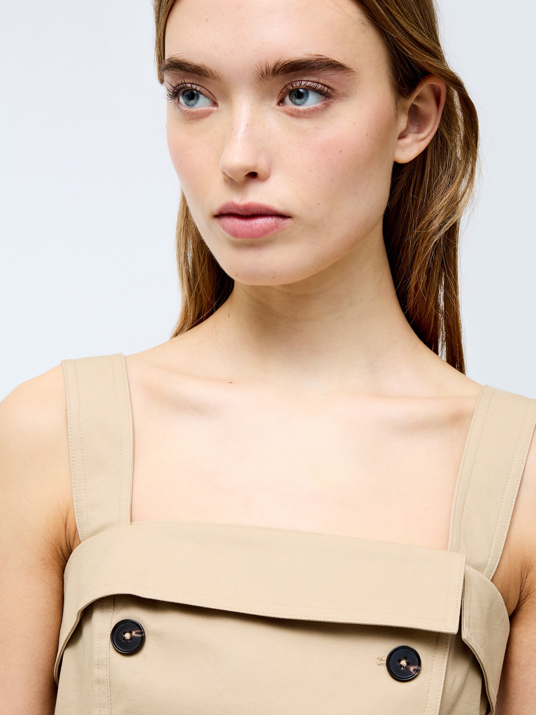 Double Breasted Trench Top