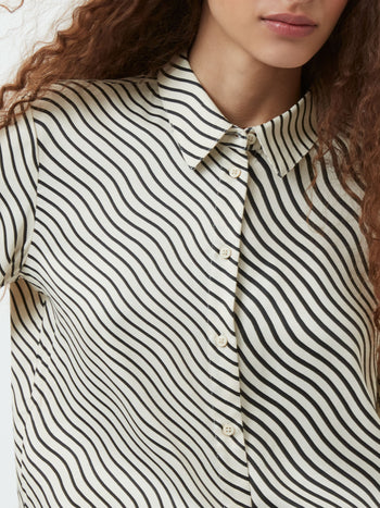 Candice Satin Stripe Shirt