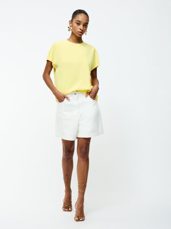 Capriana Crepe Crew Neck Top