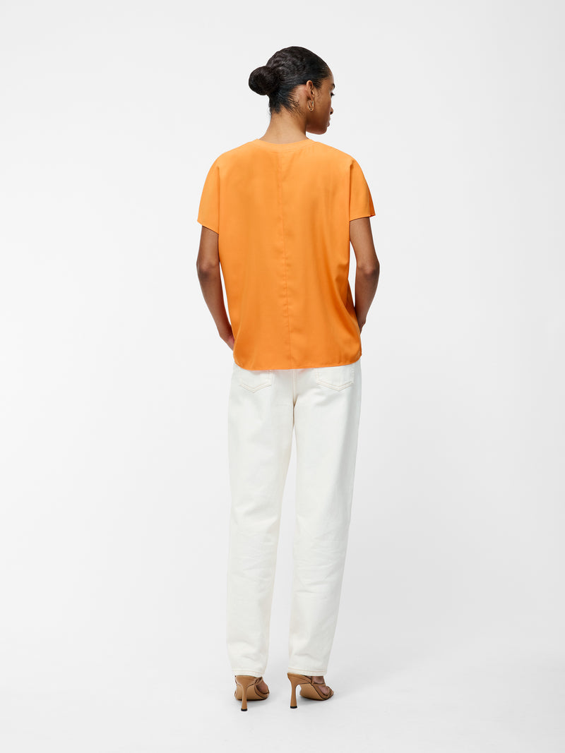 Capriana Crepe Crew Neck Top