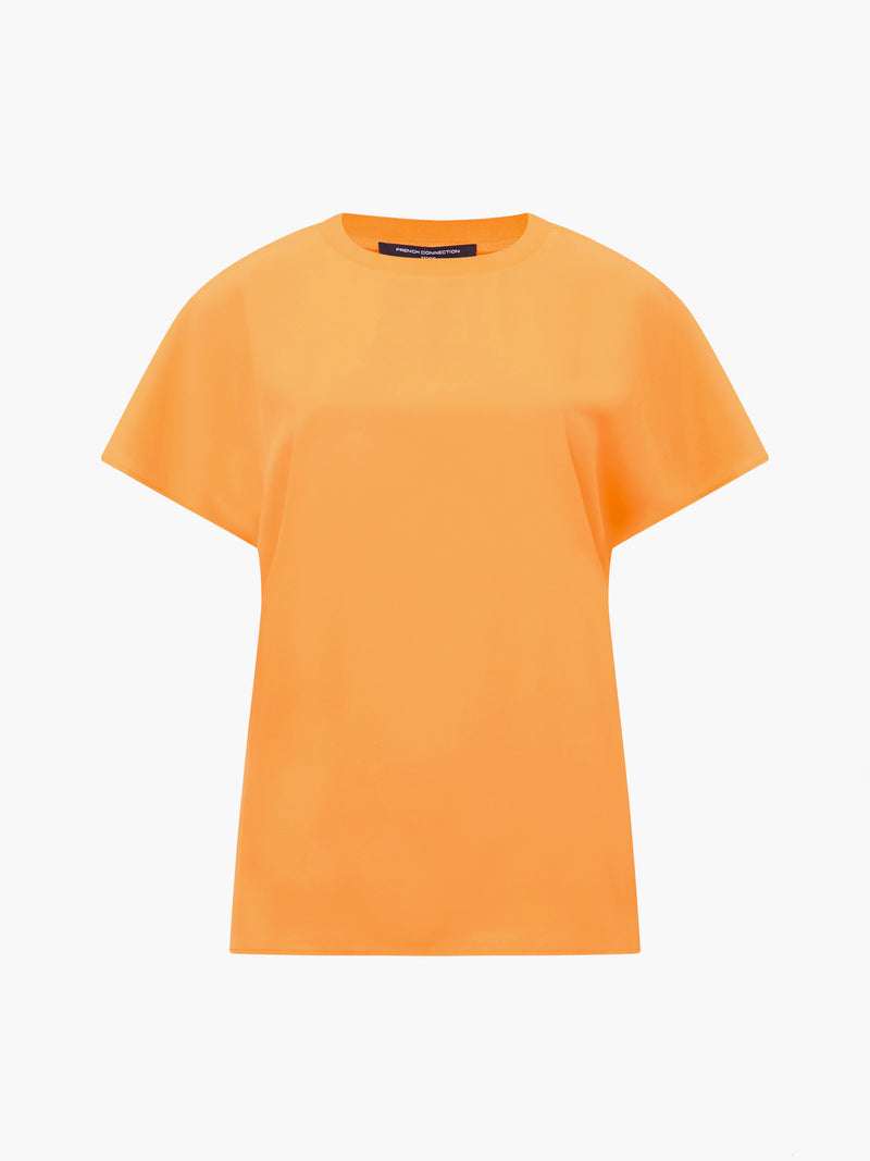 Capriana Crepe Crew Neck Top