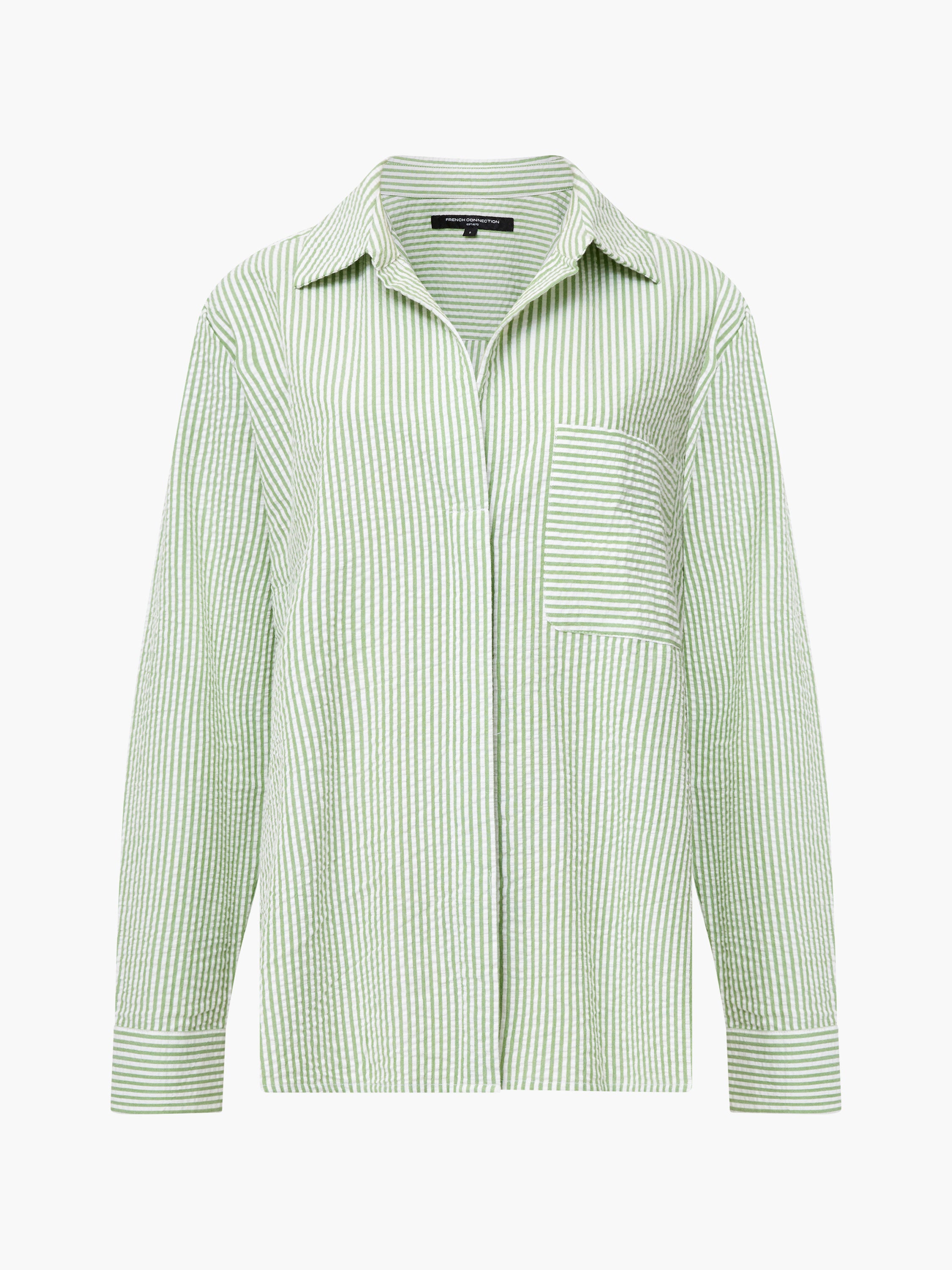 Seersucker Stripe Relaxed Shirt