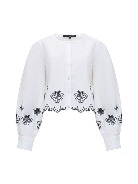 Cambria Cotton Embroidered Long Sleeve Shirt