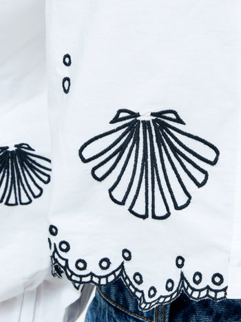 Cambria Cotton Embroidered Long Sleeve Shirt