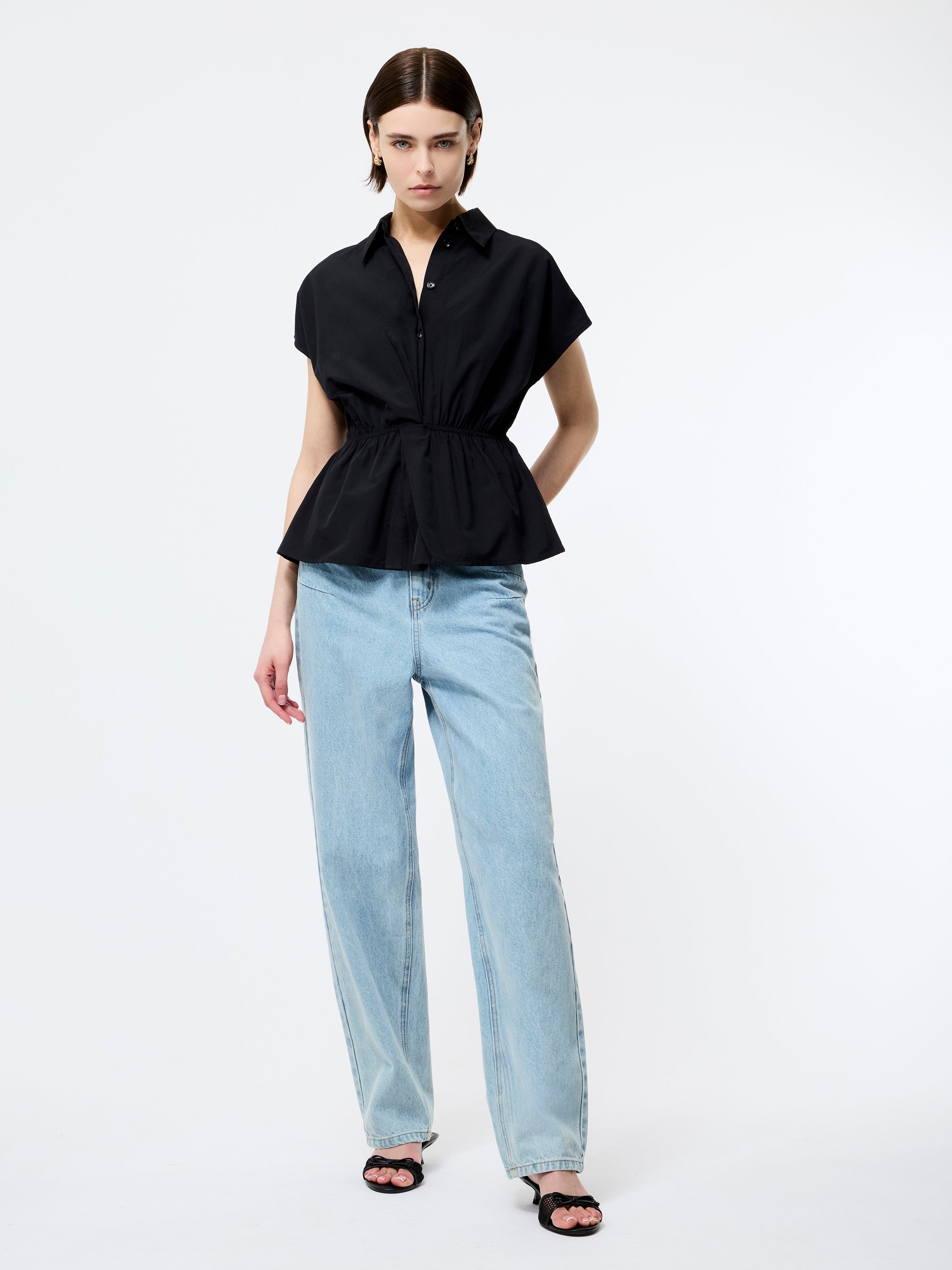 Era Poplin Twist Knot Shirt
