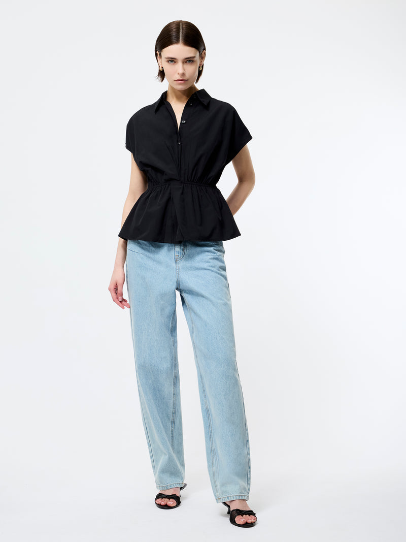 Era Poplin Twist Knot Shirt