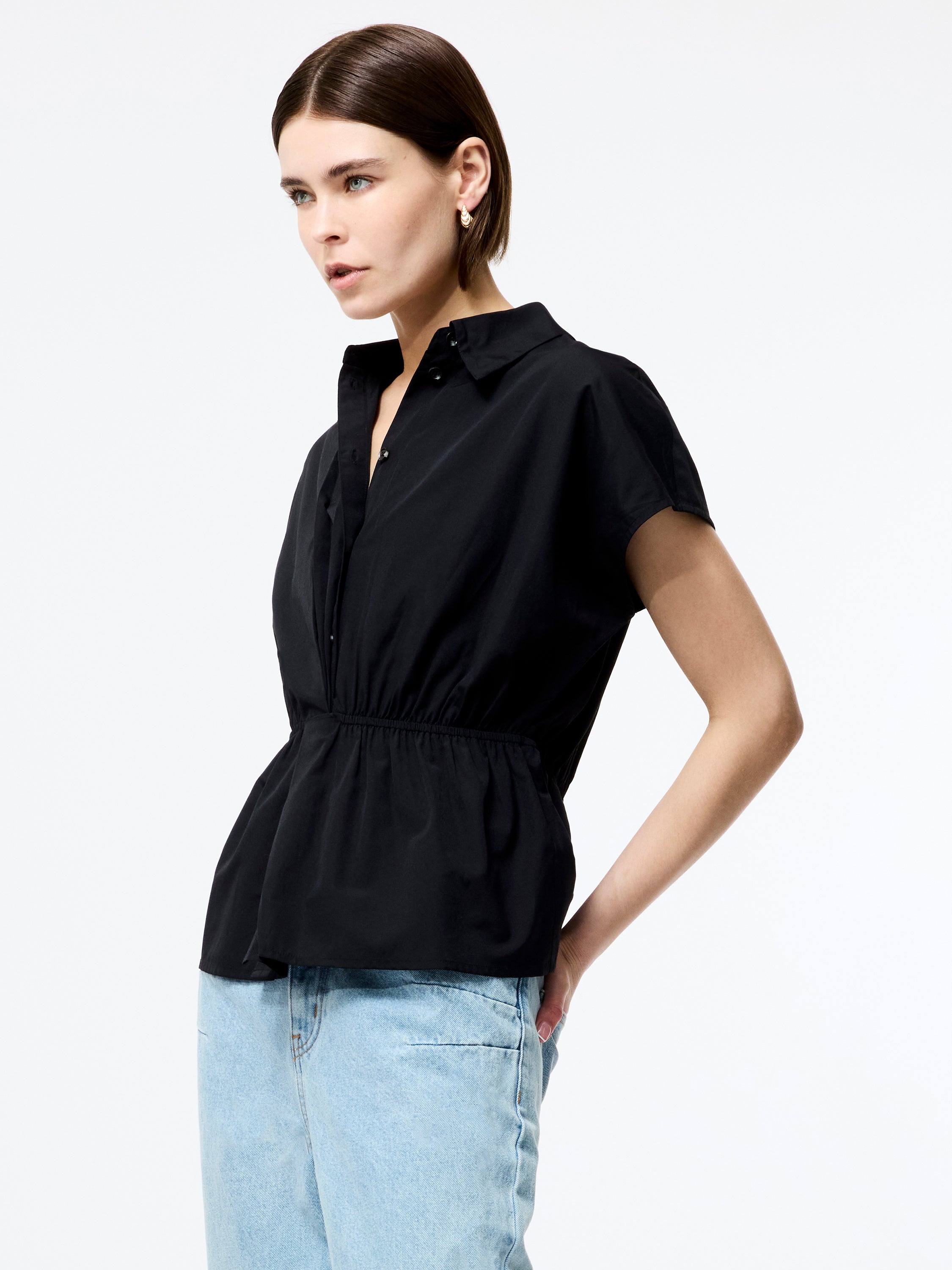 Era Poplin Twist Knot Shirt