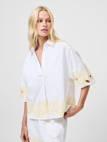 Alissa Cotton Popover Shirt