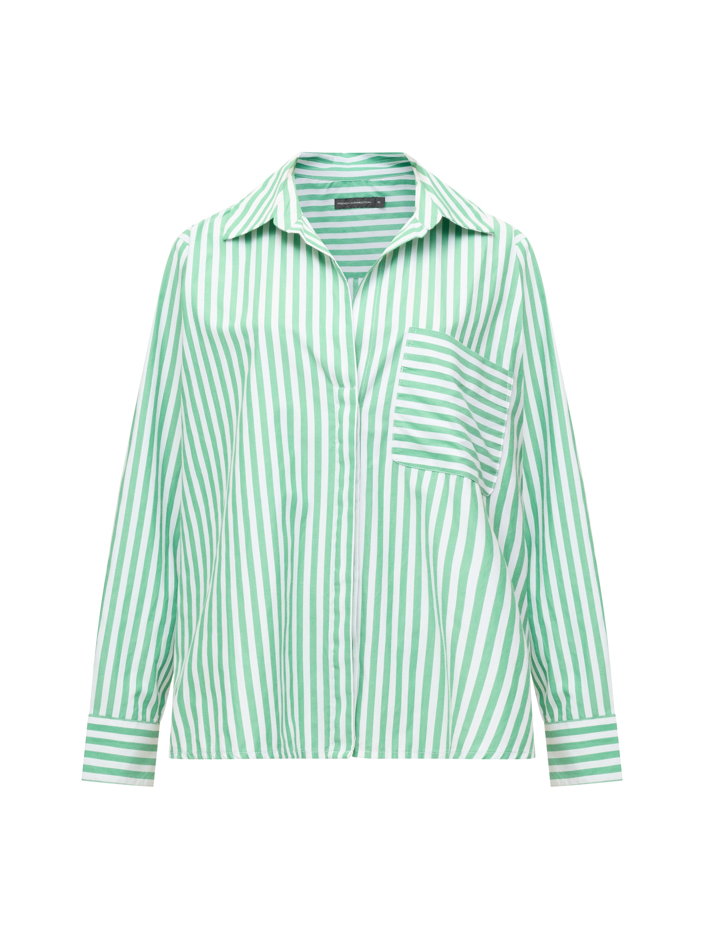 Stripe Relaxed Popover Shirt