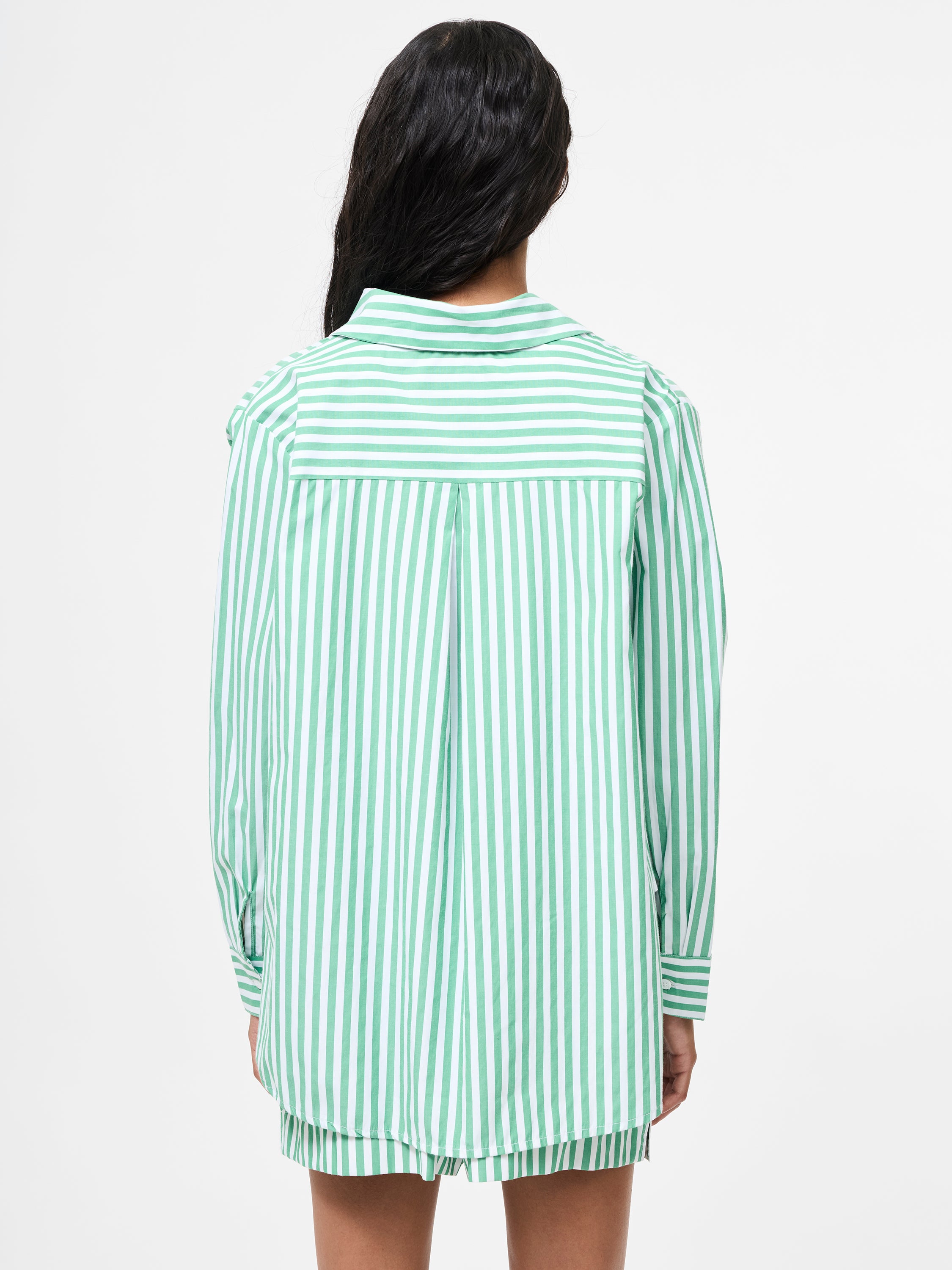 Stripe Relaxed Popover Shirt