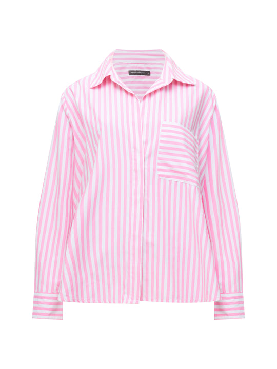Stripe Relaxed Popover Shirt