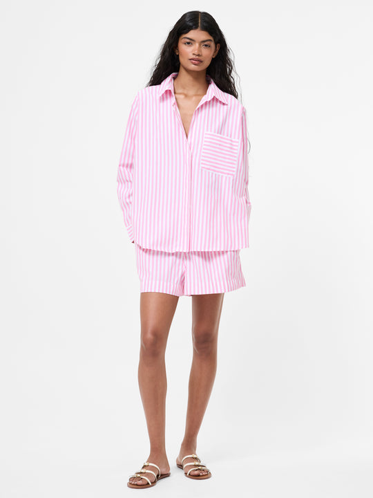 Stripe Relaxed Popover Shirt