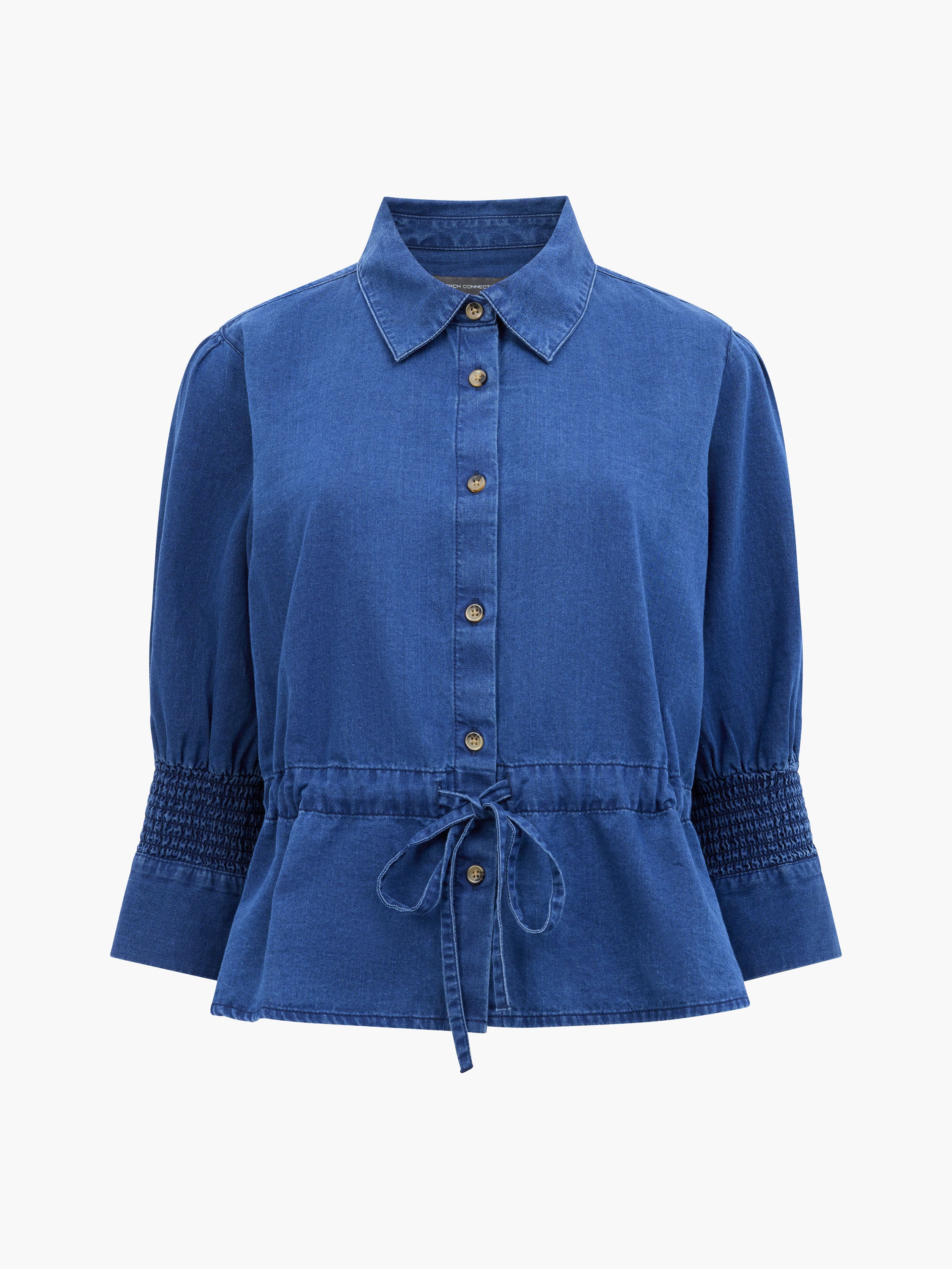 Chambray Tie Waist Top