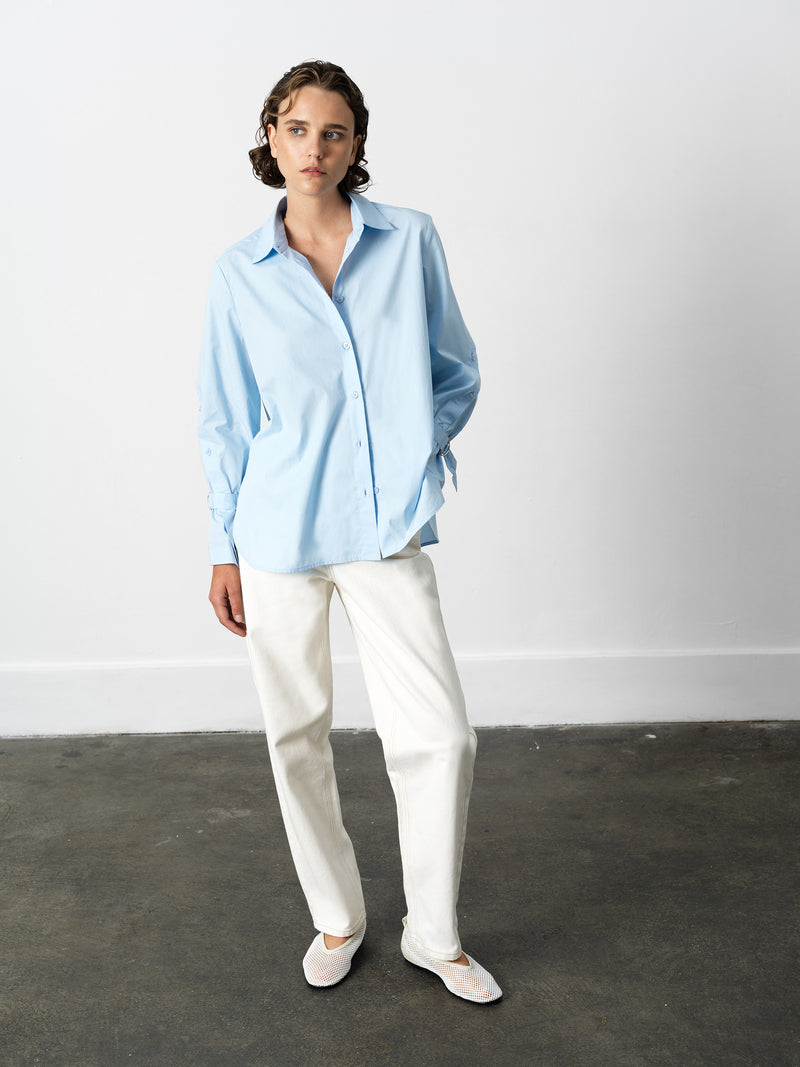 Cambria Longline Button Detail Sleeve Shirt