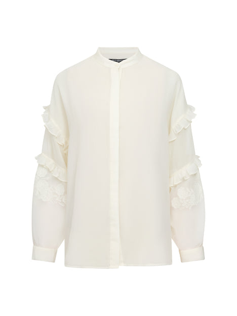 Emina Chiffon Embroidered Shirt