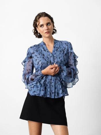 Anita Hallie Crinkle Pintuck Blouse