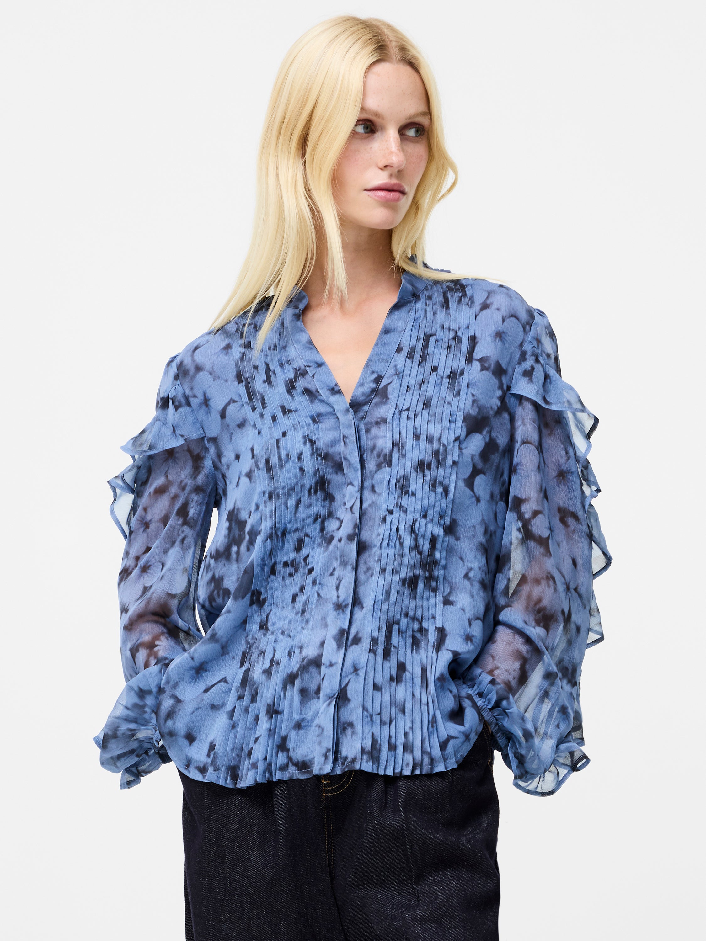 Anita Hallie Crinkle Pintuck Blouse